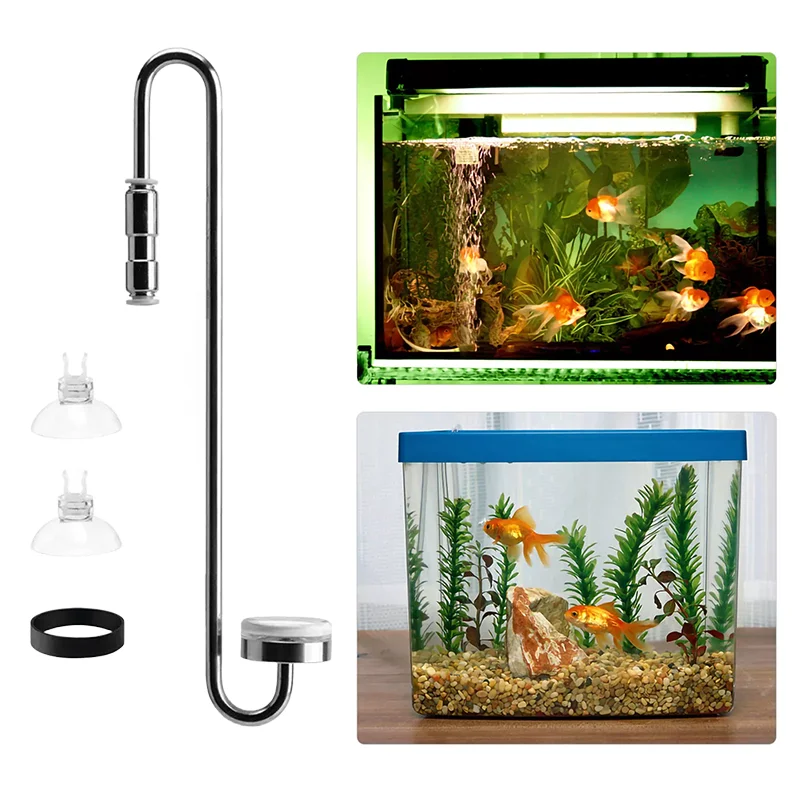 

Aquatic Plant Growth CO2 Diffuser Atomizer Aquarium Stainless Steel Refiner Ceramic Diffuser with Suction Cup ﻿Aquarium Accessor