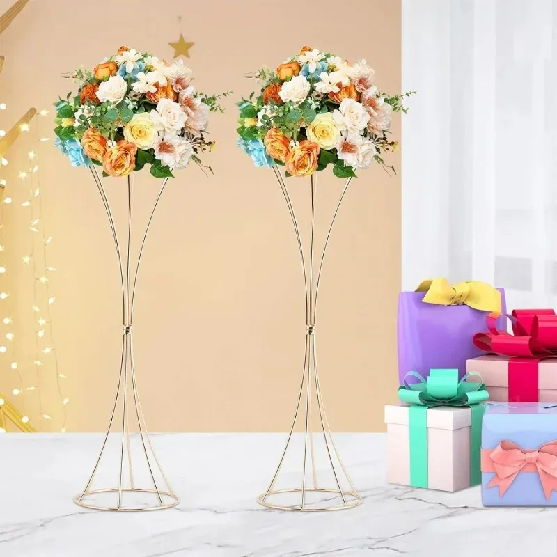 Holiday decoration Trumpet vase, Wedding top vase, centerpiece, floor decoration, 50cm, 10 pieces