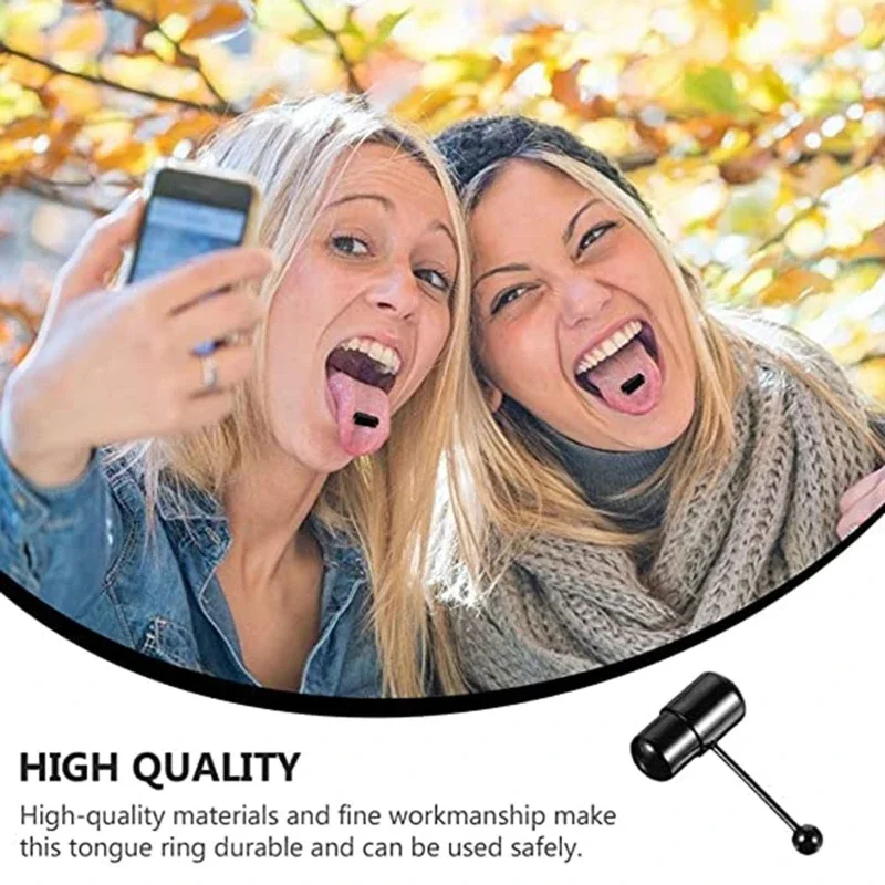 Stainless Steel Vibrating Tongue Ring Barbell Tongue Piercing Jewelry Tongue Body Piercing Barbell Tongue Rings Wholesale
