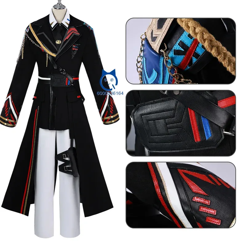 Kostium Cosplay Xia Yizhou z gry Love and Deepspace, mundur oficera Floty Głębokiego Kosmosu, ubrania anime dla mężczyzn, Halloween, Role Play, Comic Con