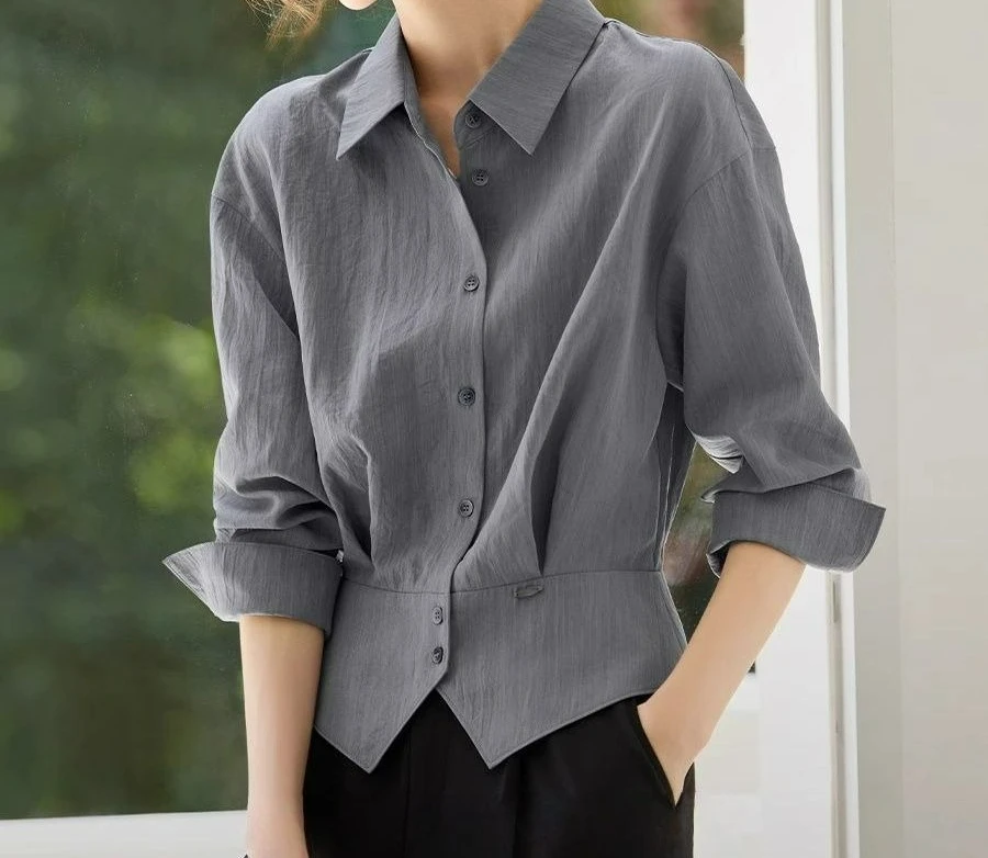 

Temperament Women's Shirt Top 2026 Autumn New Commuter Shirt Waist Thin Shirt