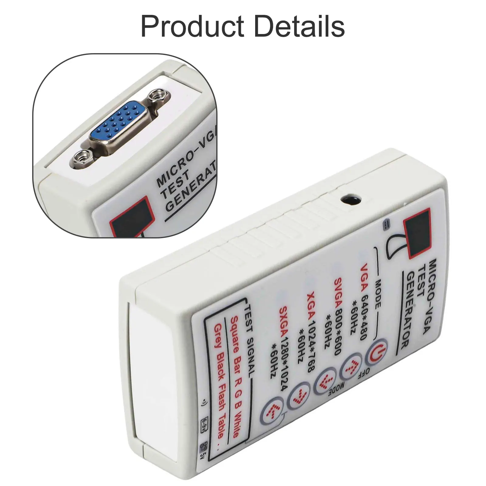 

Генератор сигналов для устройств VGA SVGA XGA с питанием от аккумулятора и поддержкой нескольких разрешений