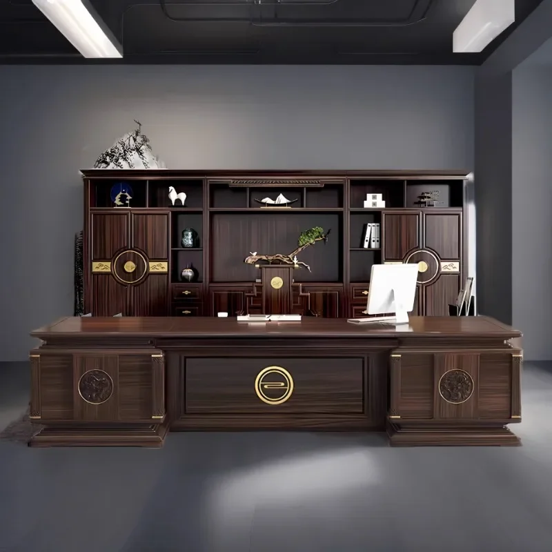 Asthetic Luxury Office Desks Drawers Stationary Writing Standing Office Desks Executive Wooden Mesa De Escritorio Furniture