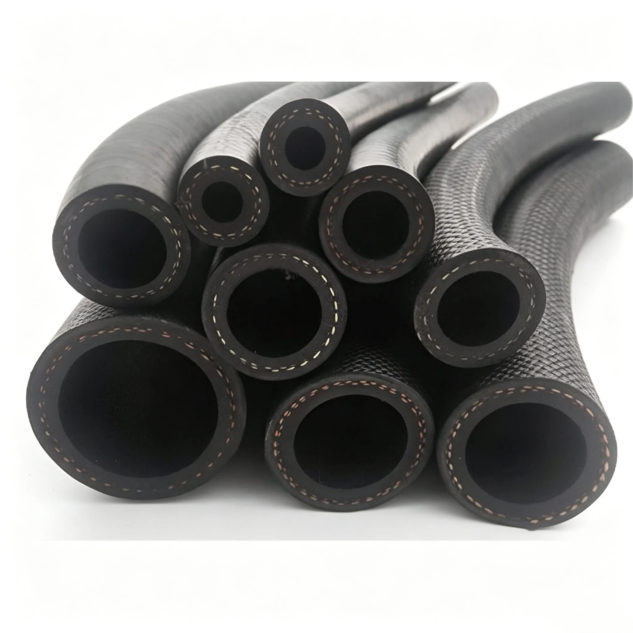 1M ID 4 5 6 8 10 12 14 16 19 22 25mm New Multifunctional Car Fuel Hoses  with Pipe Clamp NBR Oil Resistant Hose Diesel Hose