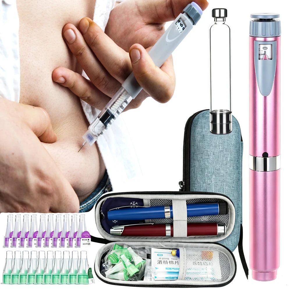 Reusable Peptide Pen,Insulin Pen Reusable Adjustable Dose 3ml Cartridge Subcutaneous Injector Medical Aesthetic Durable Precise