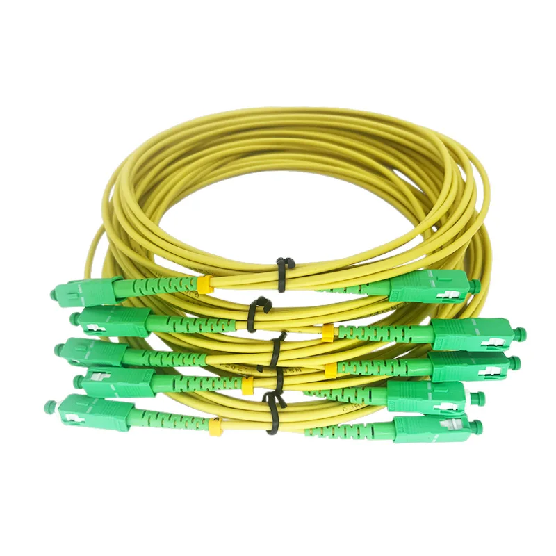 FTTH-Jarretelles de câble de raccordement fibre optique, 3.0mm, 3m, SC Simsake SM SX SC APC, livraison d'usine