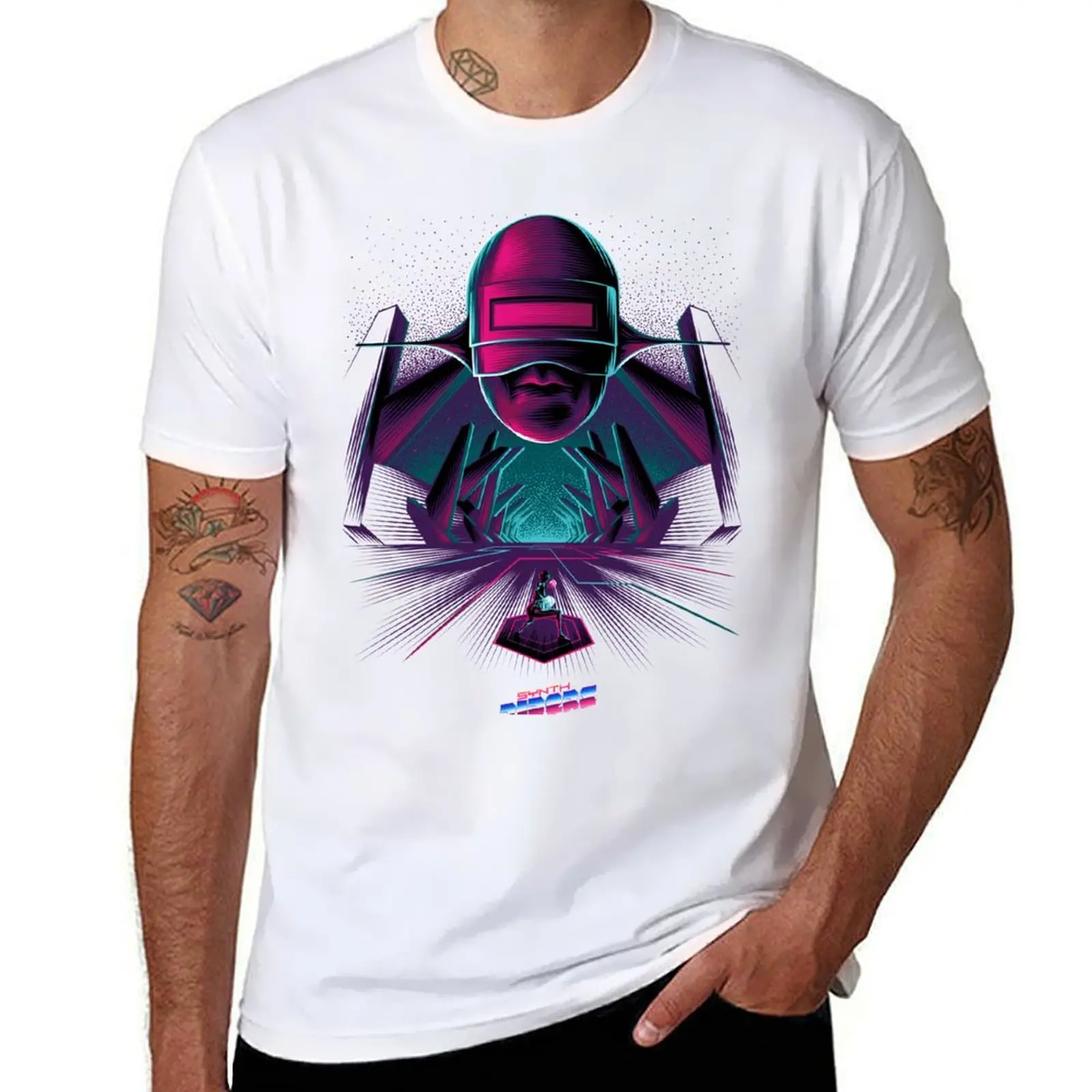 

Synth Riders - Andromeda T-Shirt men t shirt cotton 100% t shirts for man graphic tees
