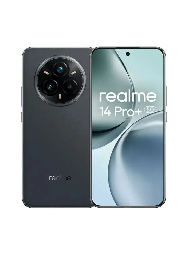 realme 14 Pro+ 5G Version Européenne Appareil Photo 50MP OIS Snapdragon7s Gen 3 Charge SUPERVOOC 80W IP69 Batterie 5260mAh