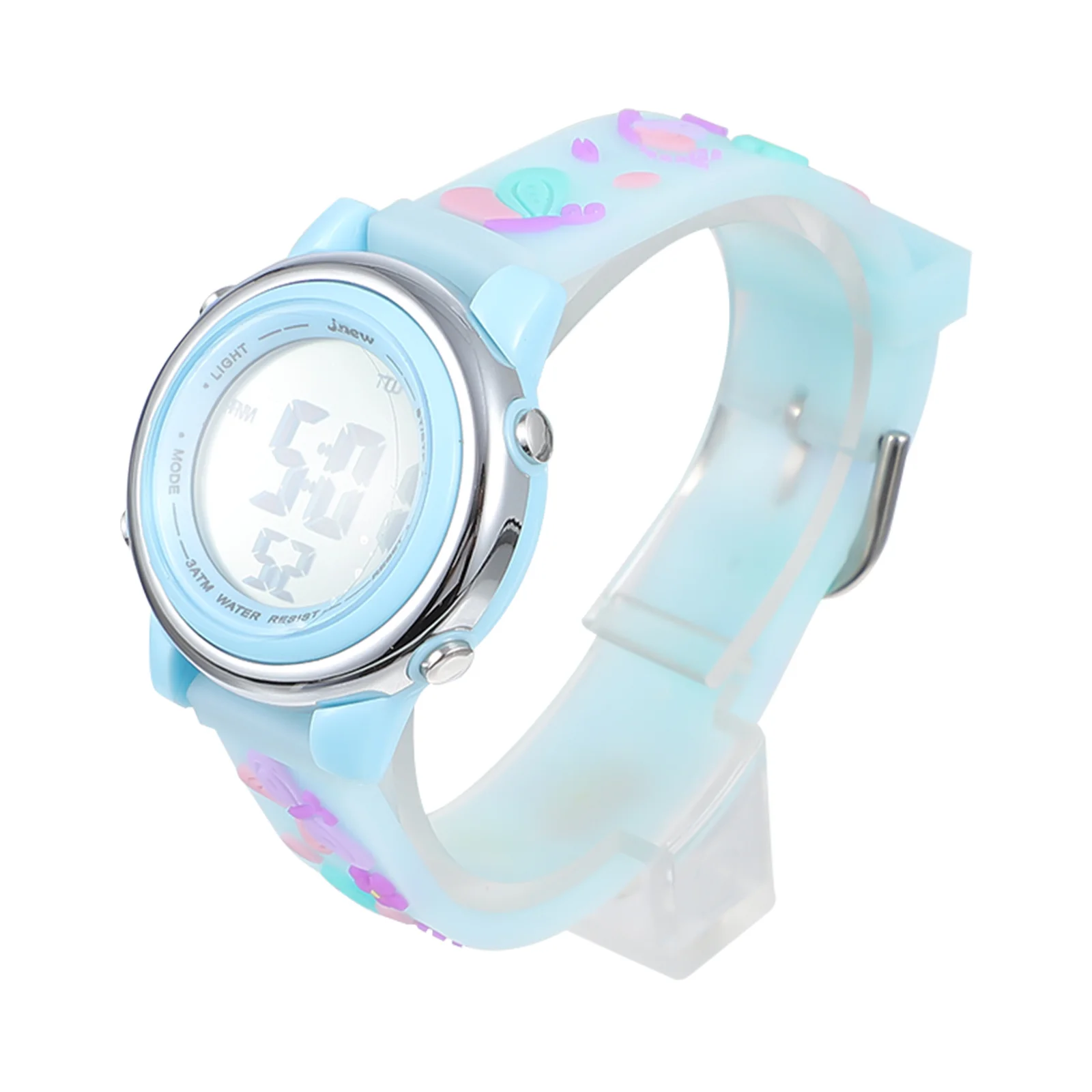 1Pcs Waterproof Watch Stylish Comfortable Student Electronic Wrist Watch Casual Fresh Fashionable Timepiece for Reading