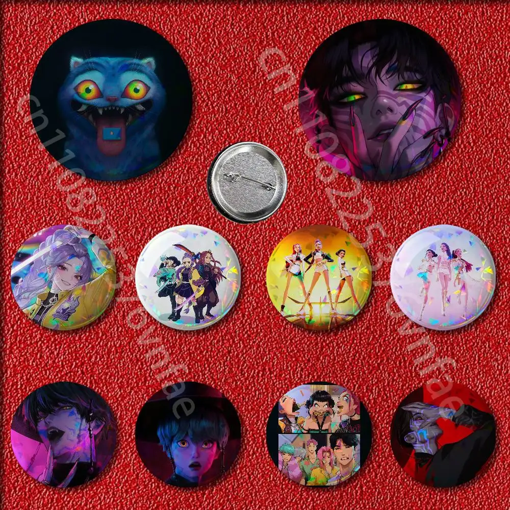 

D-Demon H-Hunters Jinu Girl Badges Badge 25mm 32mm 44mm 58mm 75mm Round Pin Brooch Adornment Souvenir Cosplay Gift