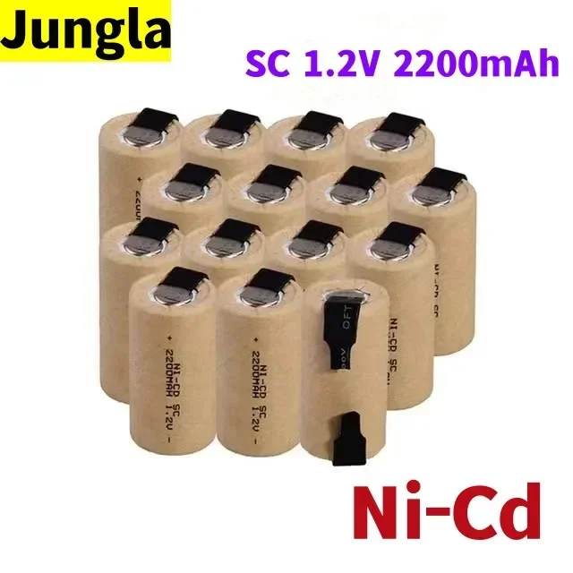 100% new rechargeable battery SC 1.2V 2200mAh nickel cadmium electric tool Akkumulator lowest price