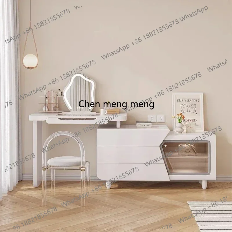 

Modern Large Makeup Mirror Dressing Table Chair Bedroom Dressing Table 4 Drawers Vanity Comodas Con Cajones Hotel Furniture