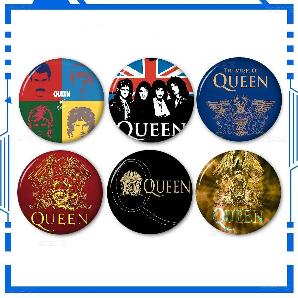 Pop Classic Queen Band Creative Tinplate Soft Button Pins Animal Icon Brooch Lapel Backpack Badge Accessories Pin