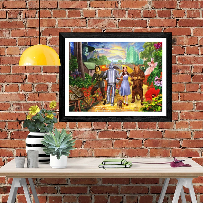 Wizard Of Oz 5D DIY Diamond Painting Mosaic Embroidery Rhinestone Cross Stitch Full Square Round Drill Decor