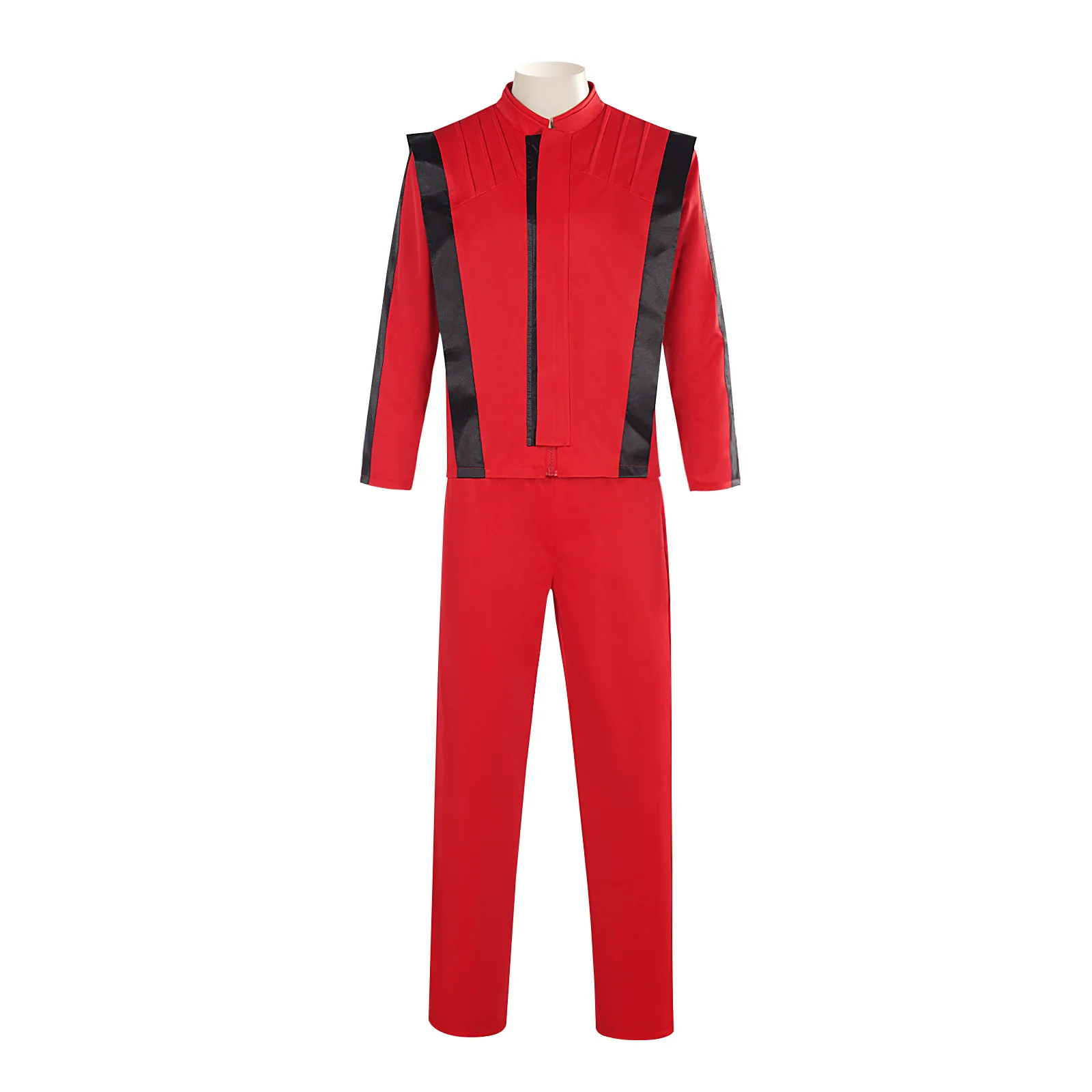 

MJ Jackson Thriller Red Leather Jacket Set Red Leather Coat Set