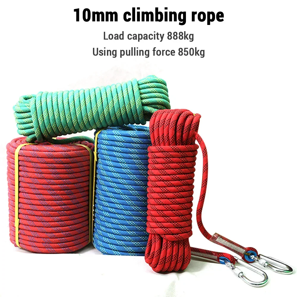 

10/20/30/50mm Climbing Rope, Durable Polyester Polypropylene, 850kg Load, Rock Climbing, Outdoor Adventures