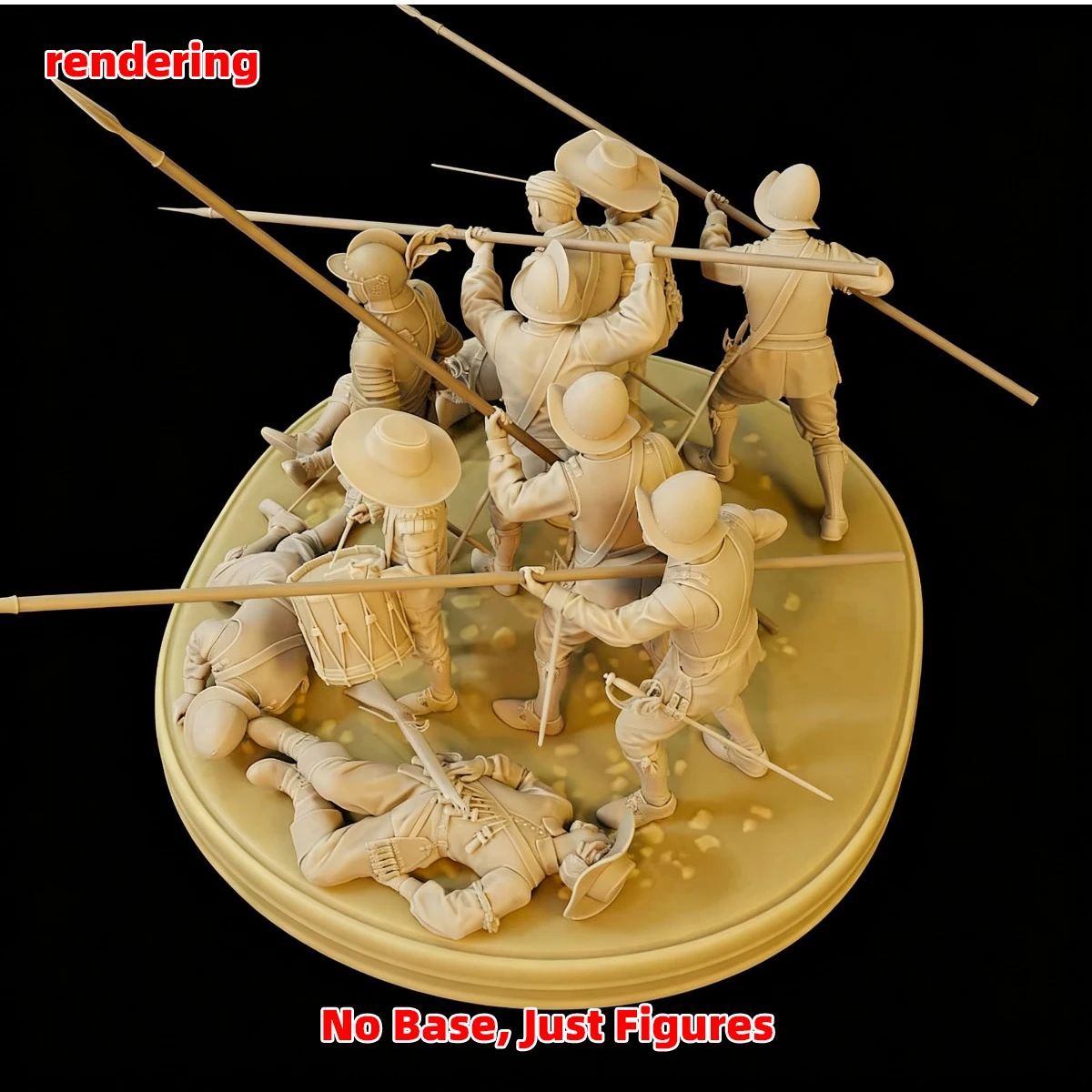 1/35 1/48 1/72 Modellbausatz 3D-Harz Miniatur-Soldatenfiguren Diorama Unbemalt 16. Jahrhundert Spanische Tercio DIY – Detail 10