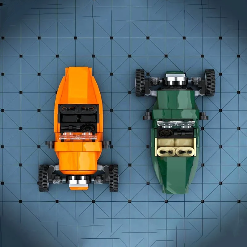 130 pièces MOC Morgan Super 3 Champions de la ville modèle de voiture jouets de construction blocs Architecture bricolage créatif cadeaux de noël idée éducative