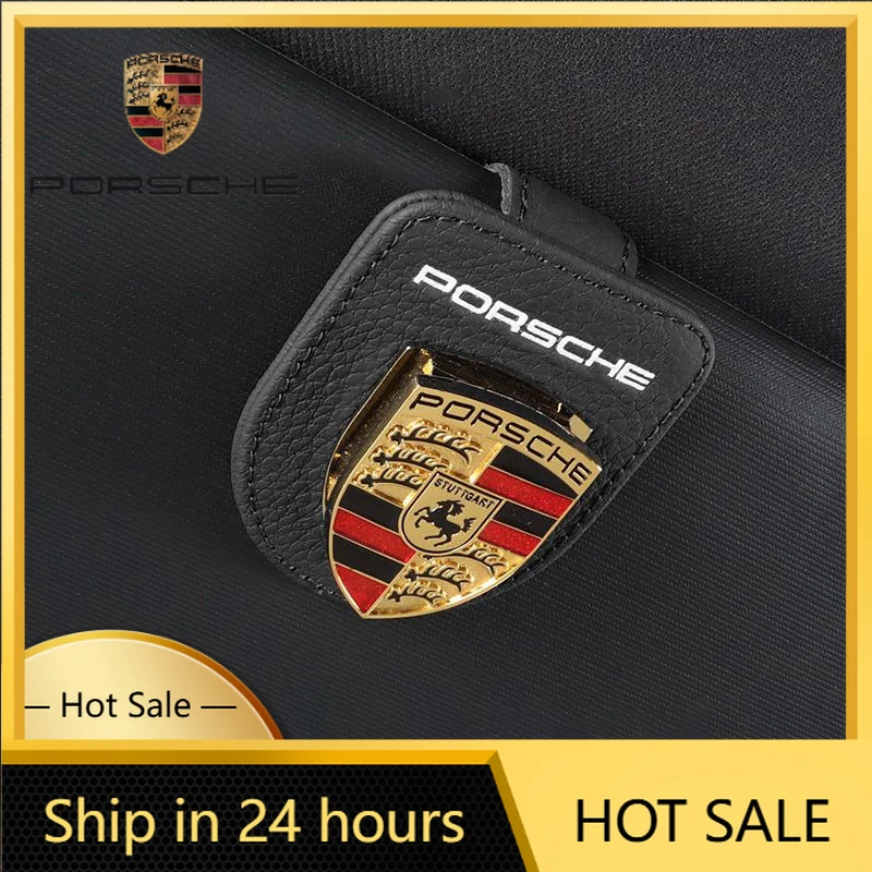 

Car Sticker For Porsche Leather Car Emblems Sunglasses Clip Holder Car Sunshade Clip Magnetic For Porsche 911 Pajun Cayenne Cay