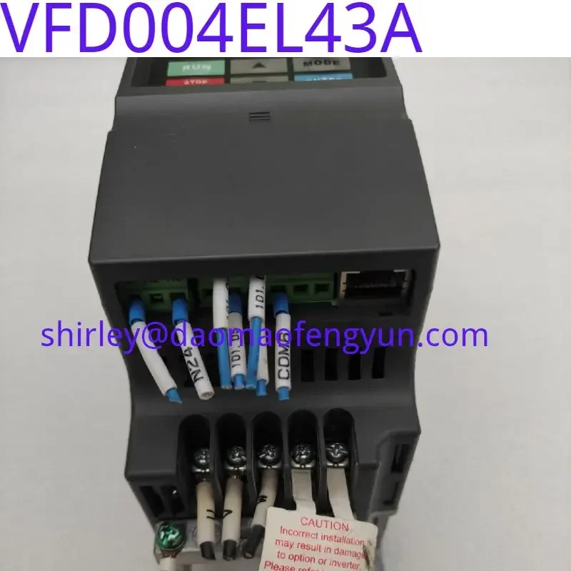 Used VFD004EL43A frequency converter, 0.4KW