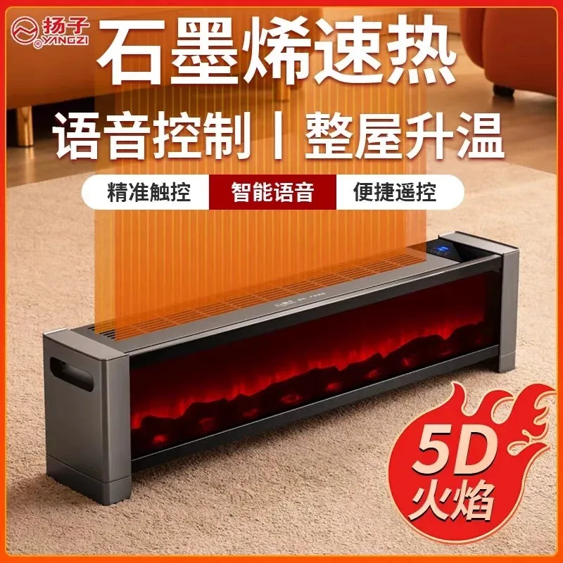 Household Fireplaces 3D Flame Heater Indoor Bathroom Winter Electric Heater Chauffage Chimenes De Pared Electrica 3d