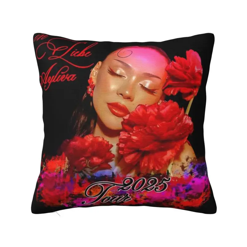

Custom A-Ayliva Pop Singer Cushion Cover Home Decorative 3D Print Cool Singer Throw Pillow Case for Sofa Two Side