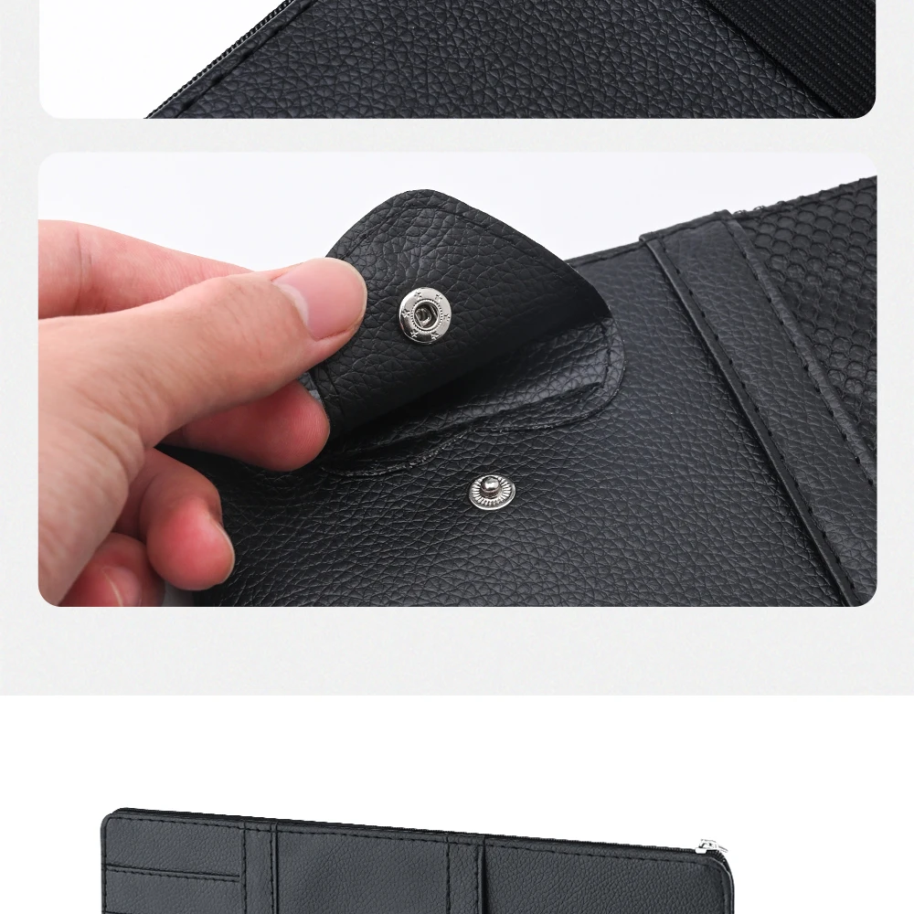 Auto Sonnenblende Bill Stift Visitenkarte Halter Organizer Lagerung Box Sonnenbrille Clip Verstauen Aufräumen Auto Zubehör – Detail 11