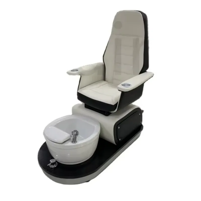 

Beauty Salon Massage Foot Spa Chair Equipment Nail Rotate 360 Degree Electric Reclining Pipeless Pedicure Chair