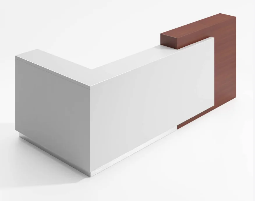 Customized Modern Design Reception Desk High Quality Office Counter For Retail Front Table
