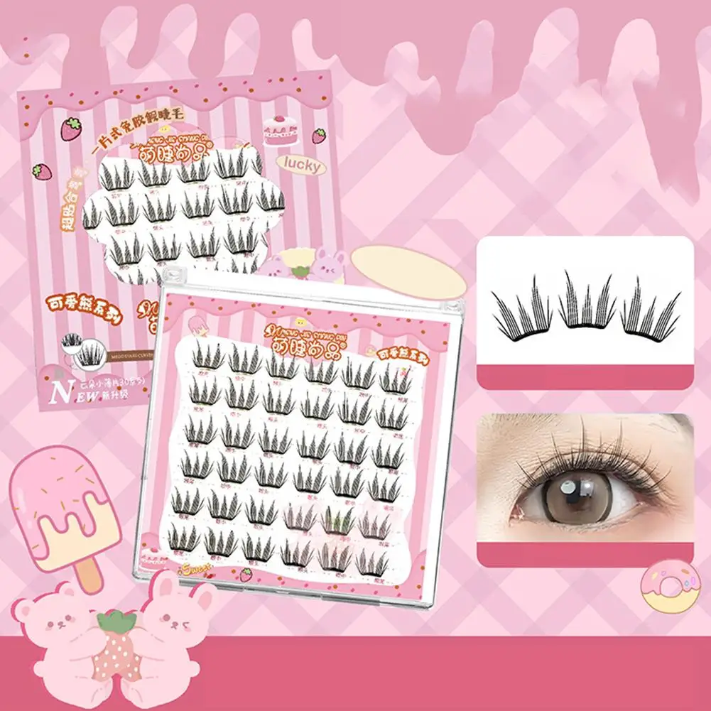 超薄型まつげ ゼロタッチつけまつげ ナチュラルまつげクラスターまつげ まつげ接着剤付き 自己粘着まつげ