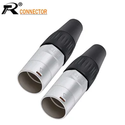 10pcs/lot RJ45 Waterproof Connector RJ45 Aviation Male Plug Network Adapter LAN Ethernet Network Converter Panel Mount