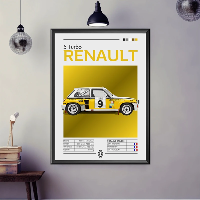 Rally Legends Poster Campaign Classic Racing Art Poster Canvas Printing Wall Art Decoration Hanging Painting For Home Room Decor - view 4