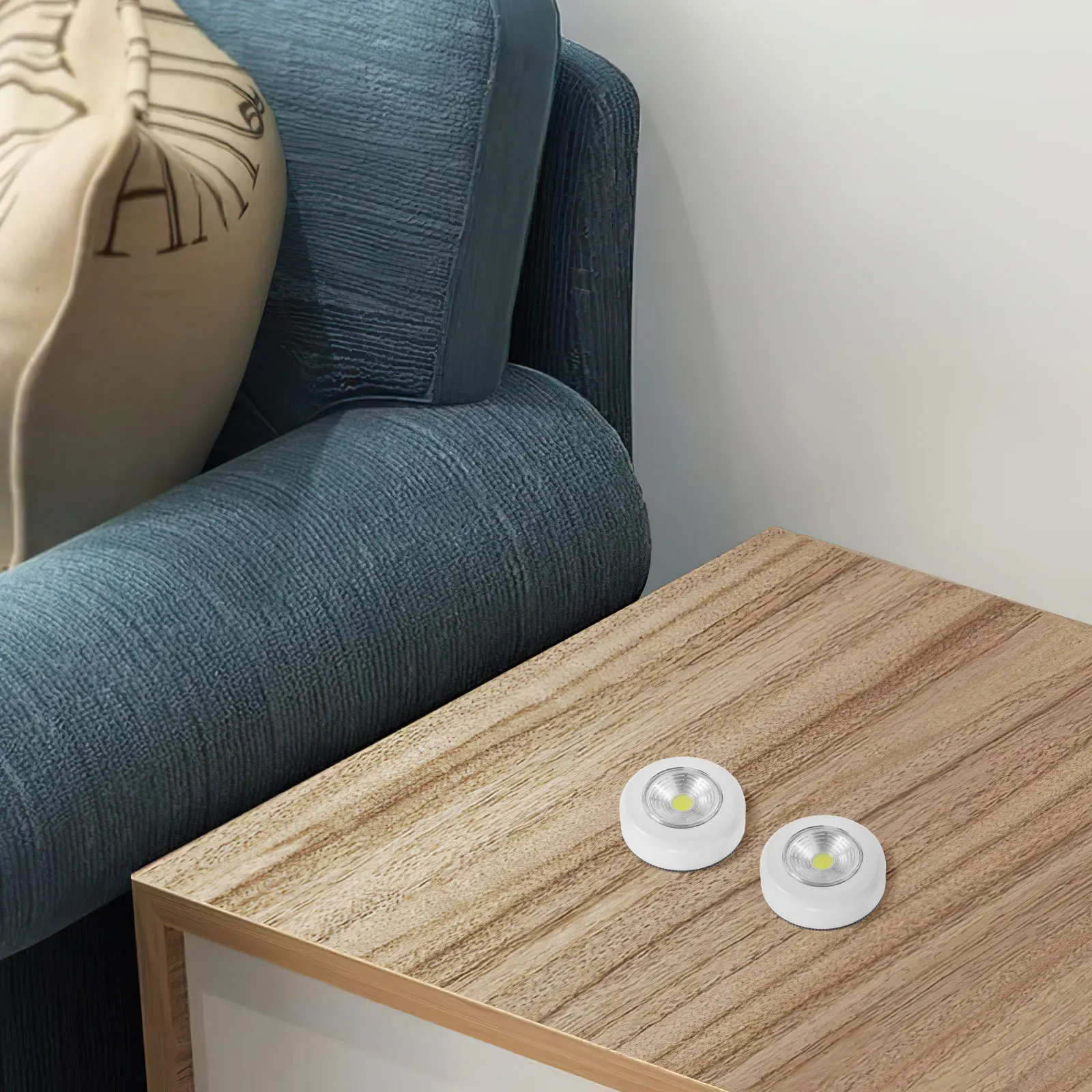 

2 pcs Touch Light Mini Led Night Lamp Wireless Operated For Closet Cabinet Kitchen Shelf Wall Hallway Bedroom Emergency