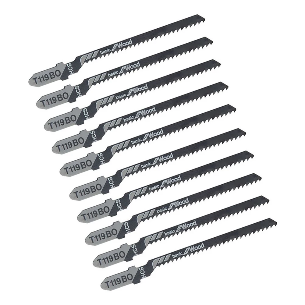 10Pcs T119BO Blades HCS Reciprocating Saw Blade Jigsaw Blade For Wood Plastic Board Cutting 76mm Multi Reciprocating Saw Blades