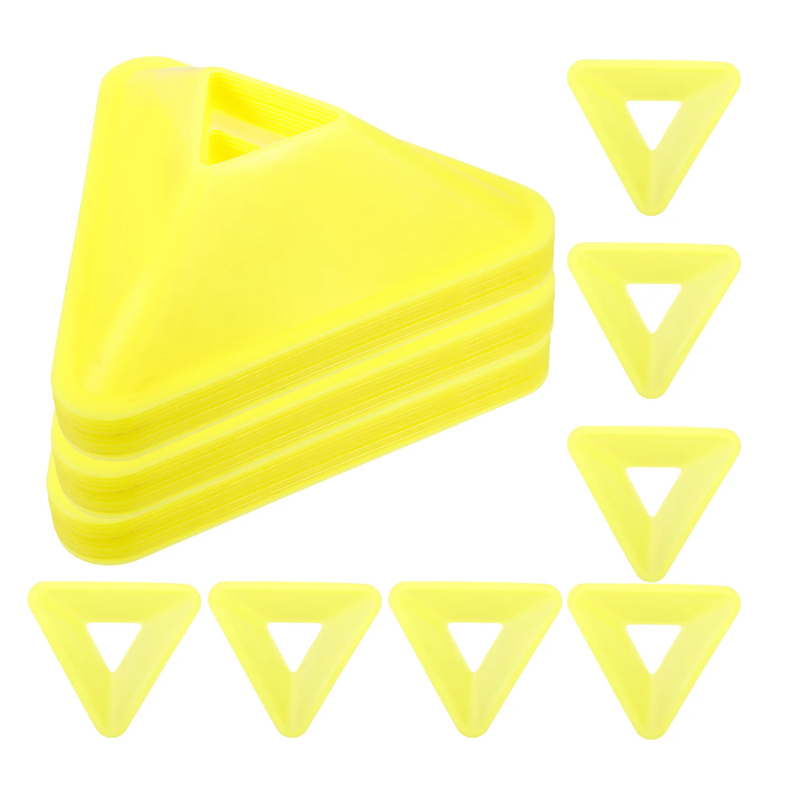 

10pcs Logo Disc Set Orange Sports Cones for Football Soccer Training Basketball Practice Stable Durable PE Material Bright