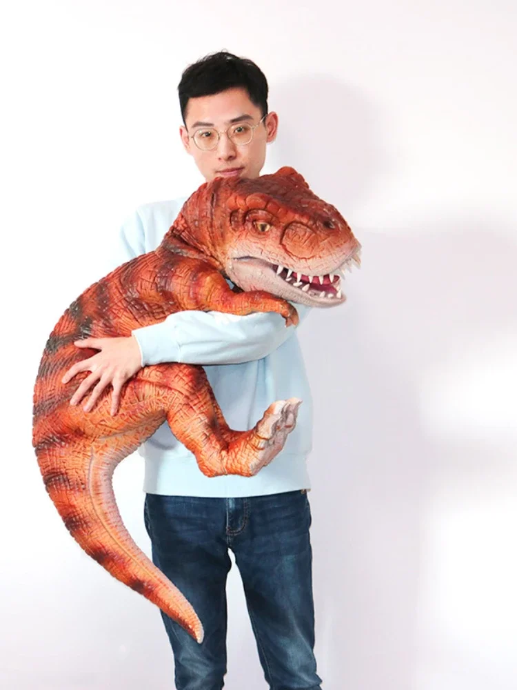 Animatronic Dinosaur Baby Realistic rubber Dinosaur Hand Puppet