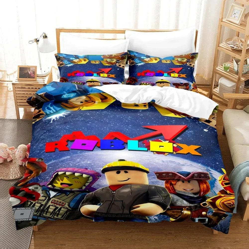 3D Print B-Roblox Game Bedding Set Comforter Sets Anime Quilt Cover king Queen Size Girls Adult Bedding Sets