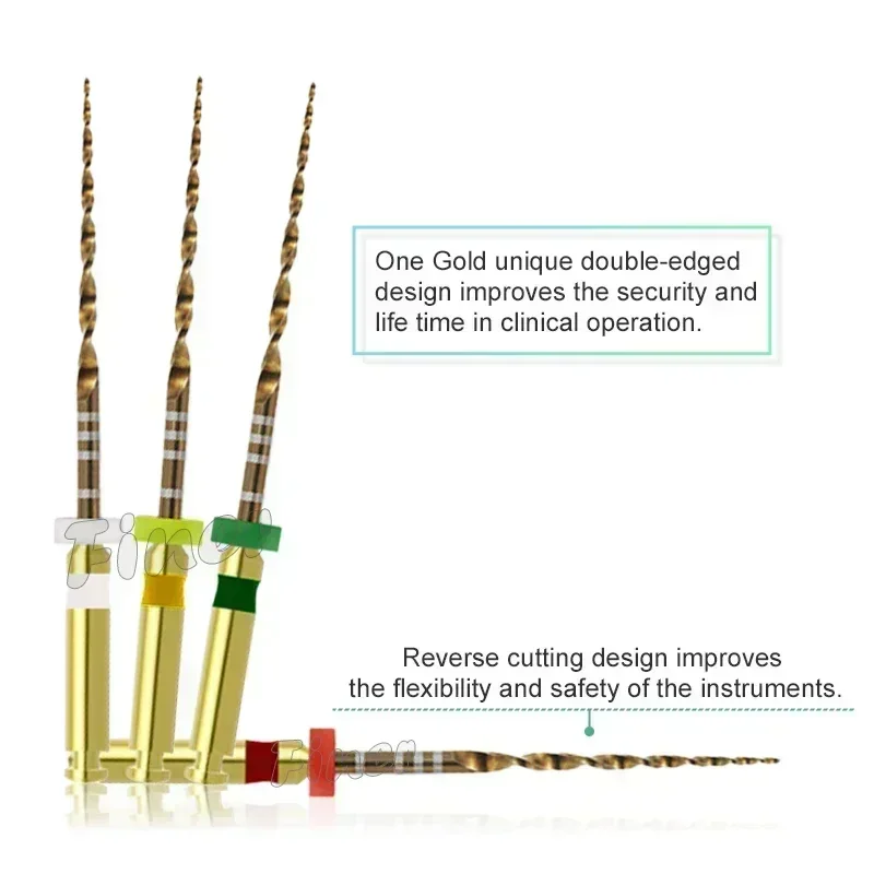 Limes Endo rotatives dentaires, onde endodontique alternative, or Niti Endo, un limes pour le traitement endodontique, préparation du canal radiculaire