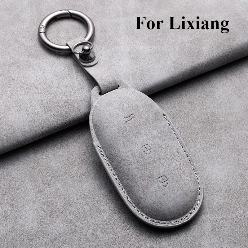 

Car Key Case Cover Fob For LEADING IDEAL LI Lixiang L6 L7 L8 L9 ONE Auto Key Case Shell Leather Keychian Car Accessories