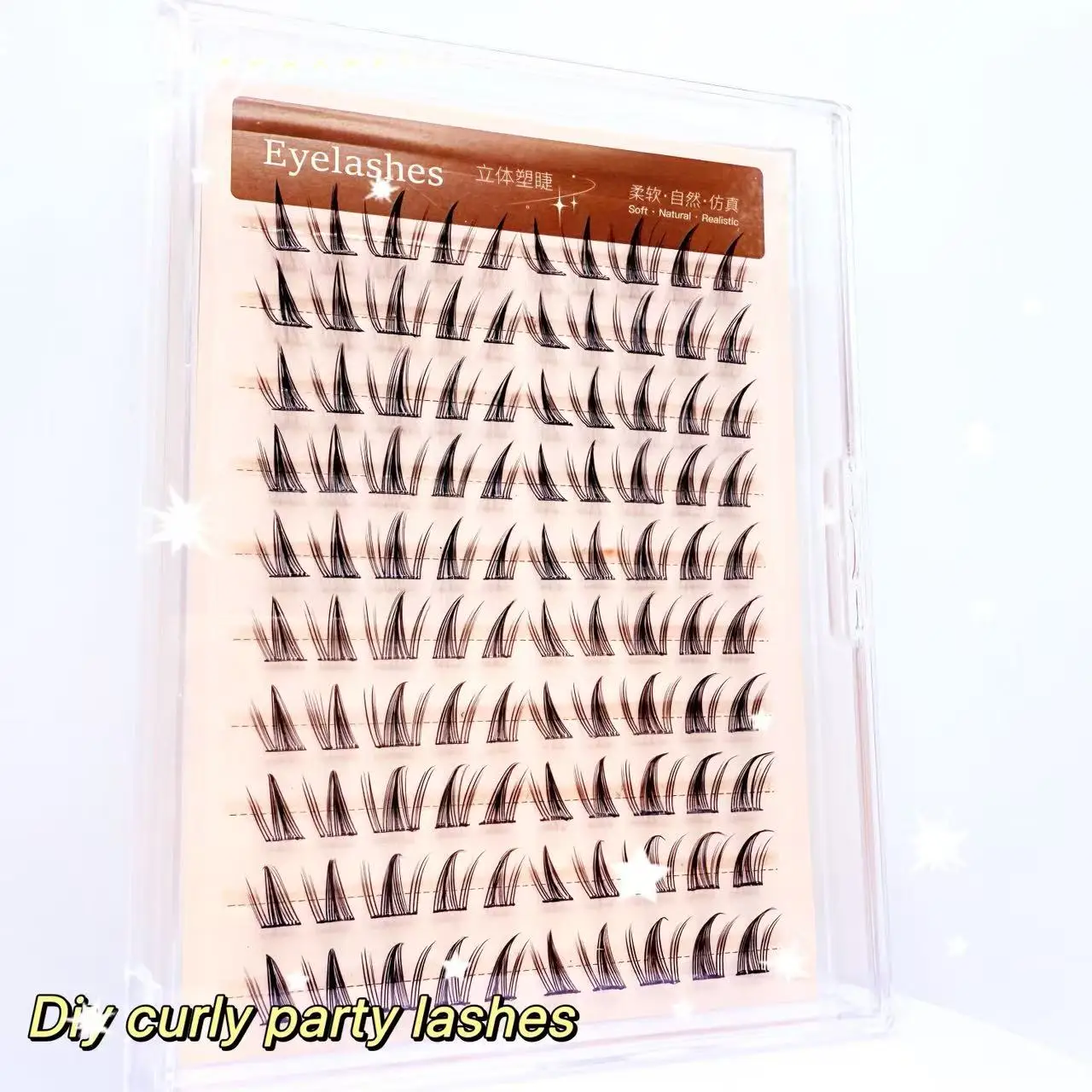 حار بيع 10 صفوف الجزء لاش الرموش الصناعية، لاصق خالية من لارتداء اليومي