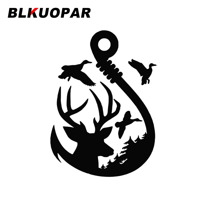 

BLKUOPAR Deer Anchor Duck Car Stickers JDM Vinyl Creative Decal Scratch-Proof Bumper Motorcycle Decoration Caravan Car Lable