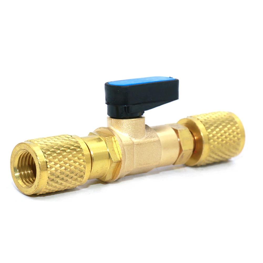 

Knob Switch Valve 1/4 Internal Thread Accessories Air Conditioning Connector Easy Installation Fluoride High Quality