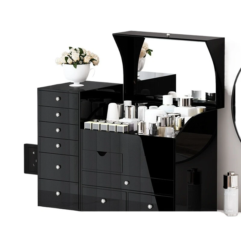

Dresser Drawer Type Cosmetics Storage Box Tabletop Body Shelf