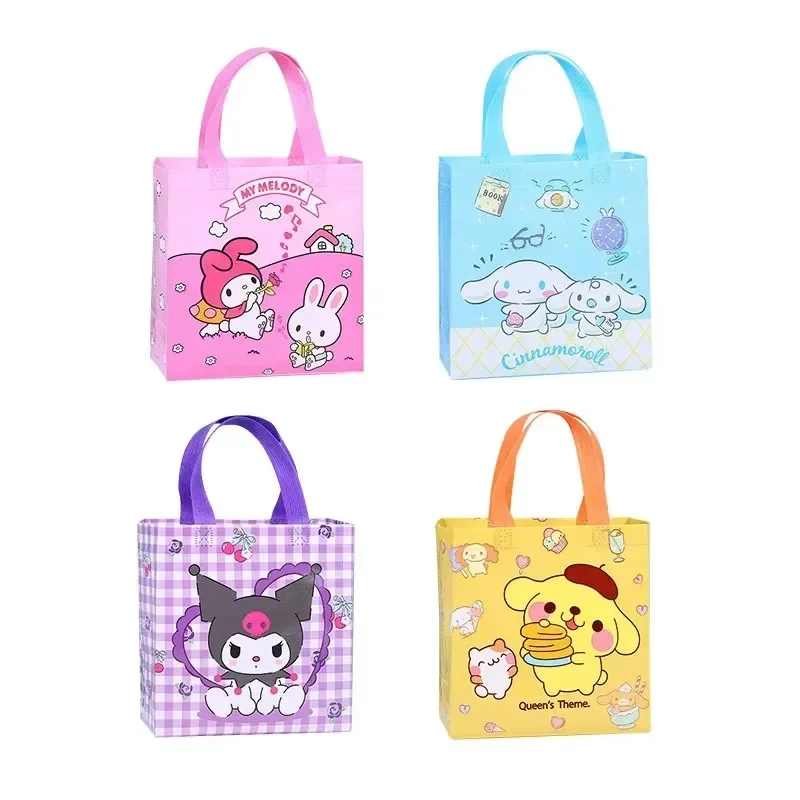 Tas Kain Non Woven Bermotif Kawaii Kuromi My Melody, Tas Jinjing Kapasitas Besar Motif Kartun Lucu Cinnamonroll, Tas Penyimpanan Barang