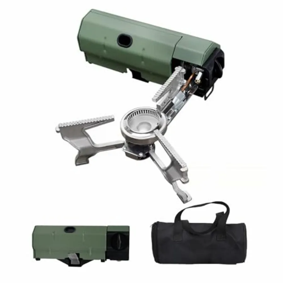 

Foldable Camping Stove with Storage Bag, Portable Butane Stove with Bottle Opener, Gas Stove for Picnic, Backpacking Hiking, Ad