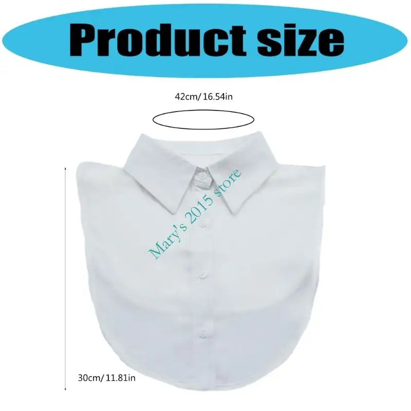 E15F – faux col élégant, accessoire Costume Cosplay, collier décoratif pour les affaires