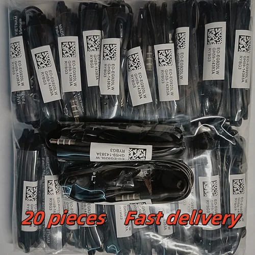 Auriculares internos s7 de 3,5mm, cascos generales con micrófono para Samsung Galaxy, 20 unidades por lote, envío gratis