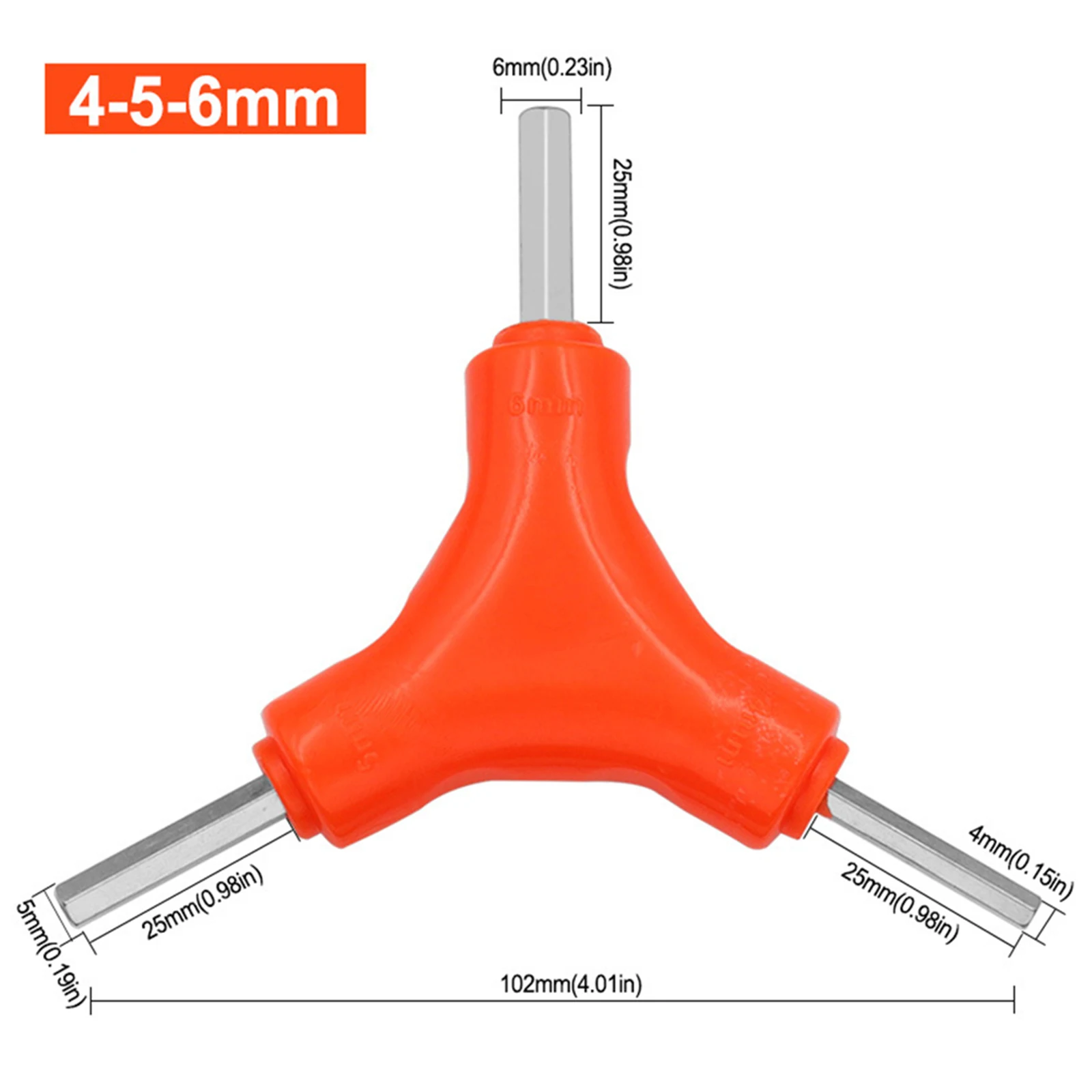 Choose The Right Size With The 3 In 1 Trigeminal Hex Key Hexagon Wrench Hand Tools, Options 2 5 3 4mm, 3 4 5mm, 4 5 6mm, 5 6 8mm