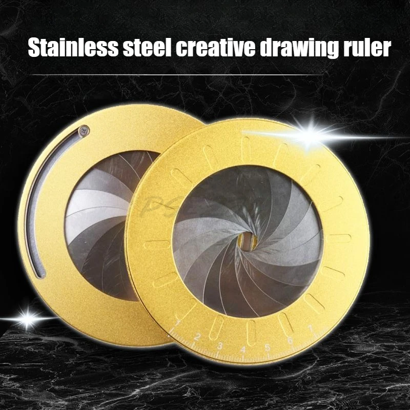 Adjustable Circular Drawing Tool for Measuring and Drawing 304 Stainless Steel Creative Drawing Ruler Accessories