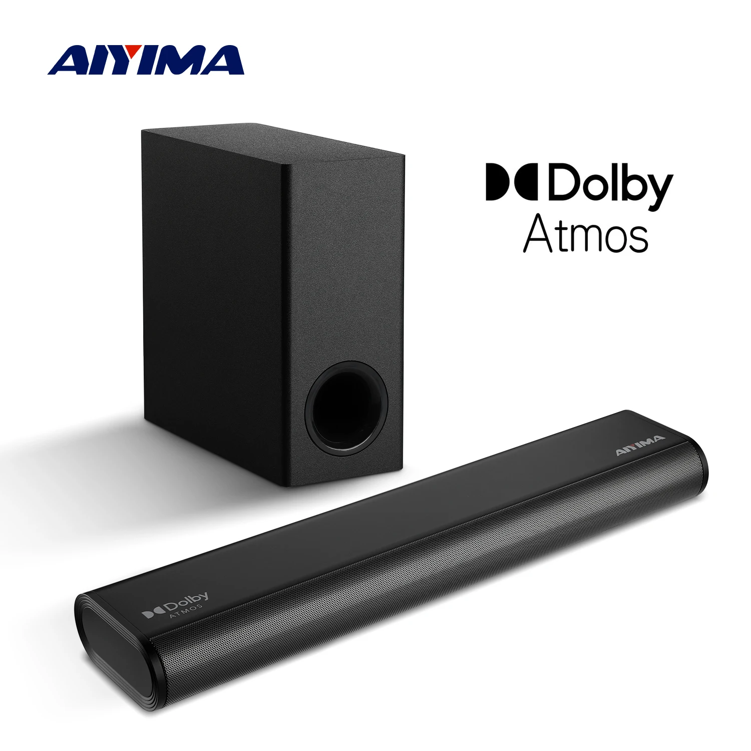 AIYIMA S07 Dolby 2.1 Sound Bar 150W Soundbars With Wireless Subwoofer for TV 3D System Speaker Bluetooth HDMI/Aux/Opt/USB